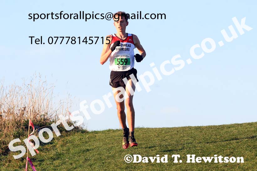 Mens under-20s, 2022 North Eastern Cross Country Champs., Temple Park, South Shields.  Photo: David T. Hewitson/Sports for All Pics